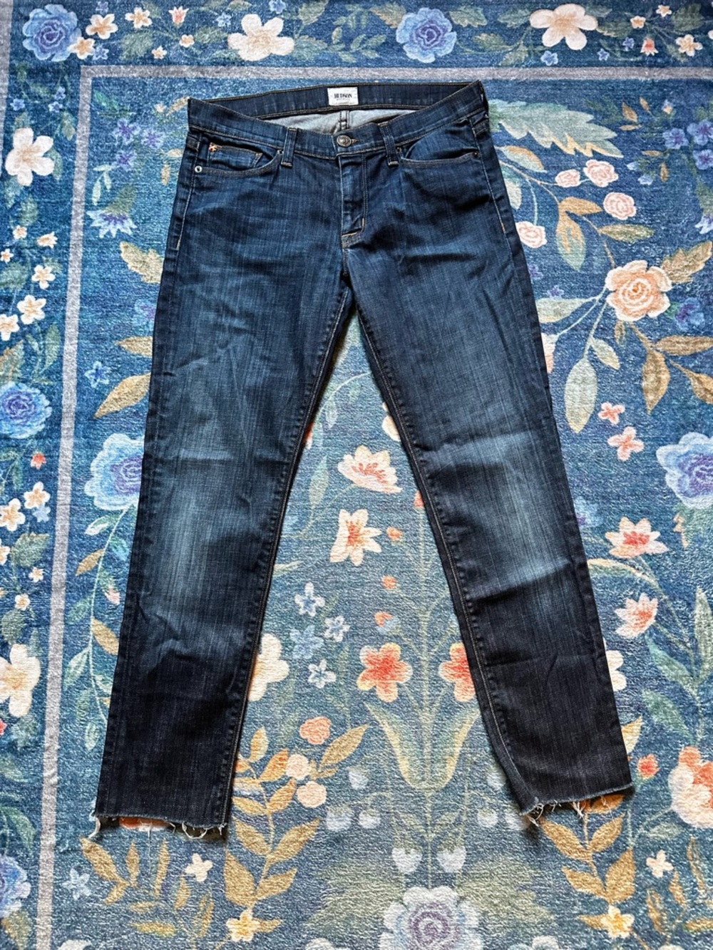 Hudson Sz 28 “Collette Skinny” Mid Rise Cropped Jeans in “Holland” 27” Inseam